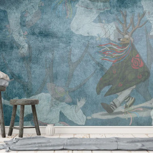 Cu capra Papel pintado