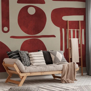 Dayan Drums Watercolor Red Behang