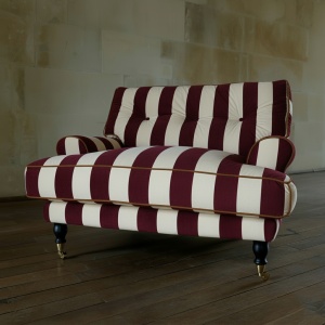 Fotoliu Bona Strisce Burgundy