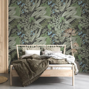 Green Flowers Behang