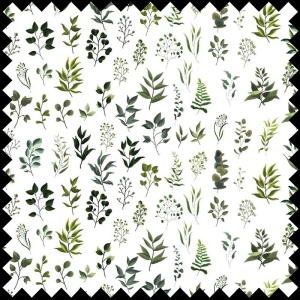 Green Friends Fabric