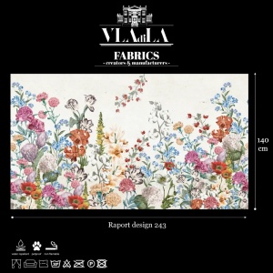 Light Mural Bouquet Текстилен материал - Img 2