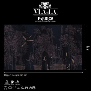 Makino Pavilion Dark Текстилен материал - Img 2
