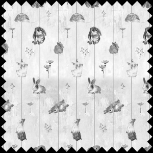 Material Textil Gray bunnies