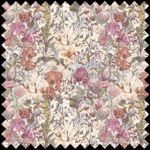 Material Textil Primavera Pastel Flowers (Cream)