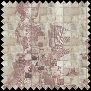 Material Textil Shattered Dames rose
