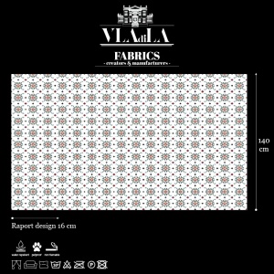 Oriental Tiles Текстилен материал - Img 2