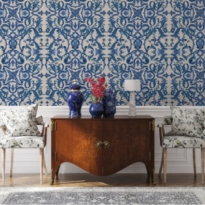 Ornate Azul Tapeten