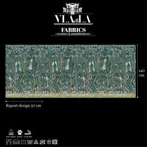 Peacock Chinoiserie in Emerald Текстилен материал - Img 2
