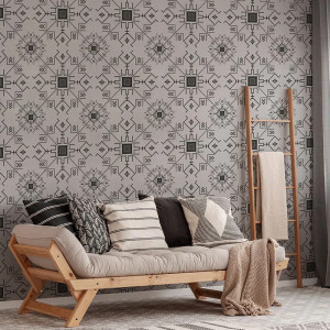 Raza de Soare (alb-negru) Behang