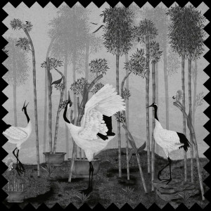 Red Crown Sanctuary in Monochrome Fabric - Img 4