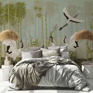 Red Crown Sanctuary in Sky Blue Тапет