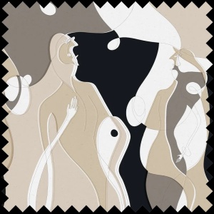 Rumors Beige Fabric