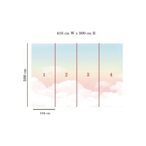 Tapet Azur Clouds - Img 2