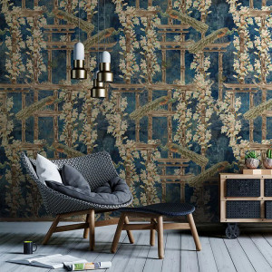 Tapet Torri dark blue