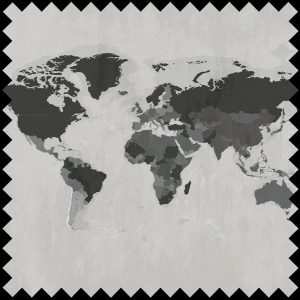 Tissu Grey World