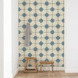 Vintage Tiles Pattern Behang