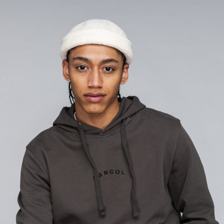 Kangol, Caciula alba plush watch
