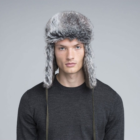 Kangol, Caciula gri wool ushanka