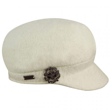 Betmar, Sapca dama crystal fashion alb