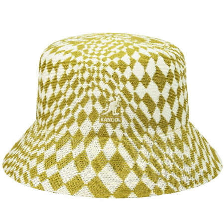 Kangol, Palarie warped check bucket galben