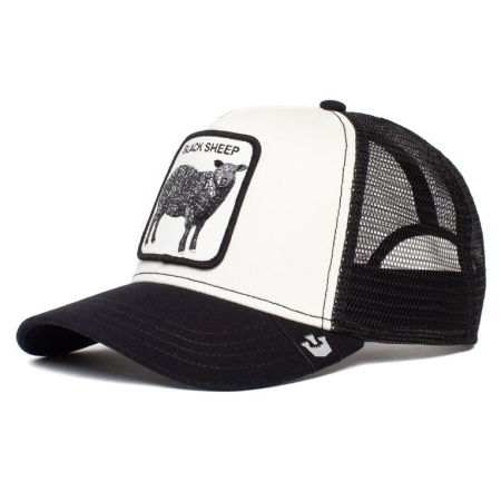 Goorin Bros, Sapca trucker black sheep, Alb, 55-60 CM
