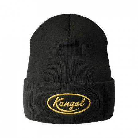 Kangol-caciula-neagra-vintage-oval-logo