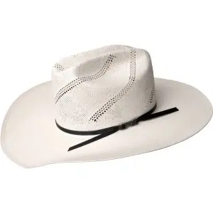 Bailey Western, Palarie cowboy Glasco 20X Shantung, Alb