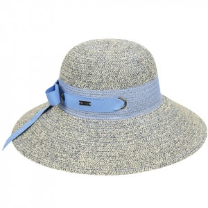 Betmar, Palarie dama jasmine braided wide brim gri
