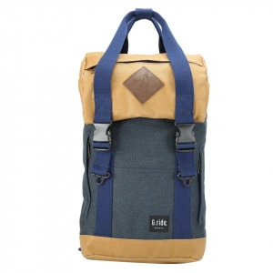 G.Ride, Rucsac Arthur Albastru-Camel, 17L