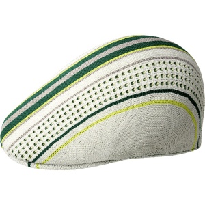 Kangol, basca clubhouse stripe 507, Alb