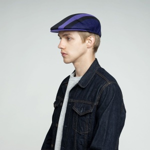 Kangol-basca-neagra-sym-stripe-504-2
