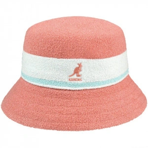 Kangol, Palarie bermuda stripe bucket roz