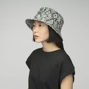 Kangol, Palarie snakeskin bucket negru 2