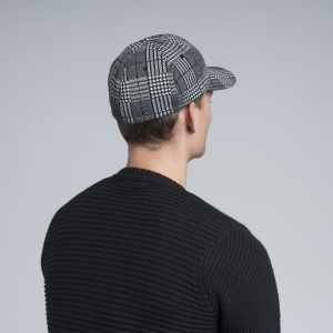 Kangol, Sapca pattern flexfit baseball, Negru/Alb - Img 3
