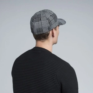 Kangol, Sapca pattern flexfit baseball, Negru/Alb - Img 3