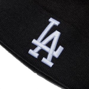 New Era, caciula elastica MLB Los Angeles Dodgers, Negru 4