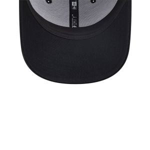 New Era, Sapca ajustabila cu logo brodat AC Milan, Negru mat 5