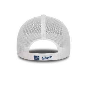 New Era, Sapca ajustabila cu logo brodat Loas Angeles Dodgers, Alb opal 4