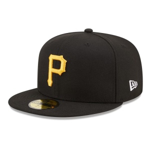 New Era, Sapca baseball 59fifty patch Pittsburgh Pirates, Negru mat 3