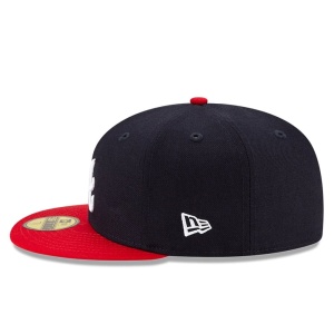 New Era, Sapca baseball 59fifty side patch Atlanta Braves, Albastru marin - Img 4