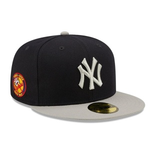 New Era, Sapca baseball 59fifty side patch New York Yankees, Albastru marin - Img 3