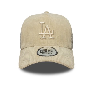 New Era, sapca din plasa Los Angeles Dodgers tonal cord, Bej 2