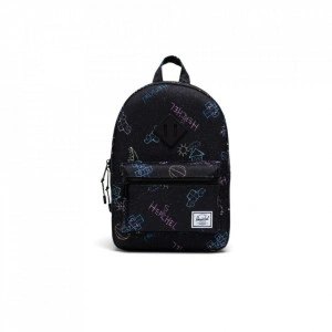 Herschel, Rucsac gradinita heritage asphalt chalk negru, 9L