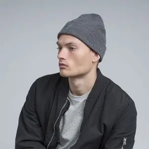 Kangol-caciula-elastica-cu-logo-brodat-gri-antracit-2