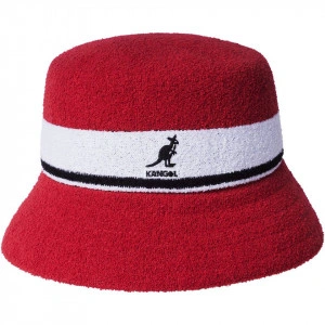 Kangol, Palarie bermuda stripe bucket rosu