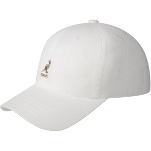 Kangol, Sapca alba washed cotton adjustable baseball