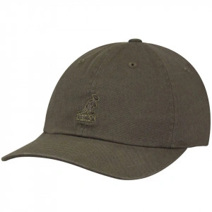 Kangol, Sapca washed cotton adjustable baseball gri inchis