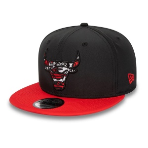 New Era, Sapca 9fifty infill Chicago Bulls, Negru mat