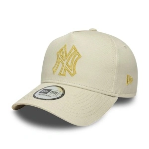 New Era, sapca a-frame outline NY Yankees, Bej nisip